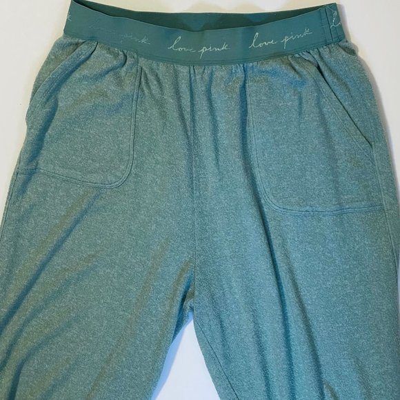 PINK Victoria's Secret Other - PINK Victoria's Secret Sea Foam Green Jogger Pajama Pants With Pockets S
